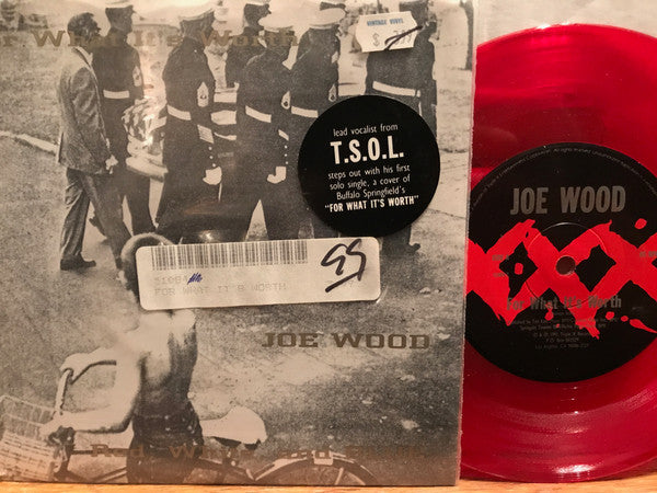Joe Wood : For What It's Worth / Red, White, And Blue (7", Single, Red)