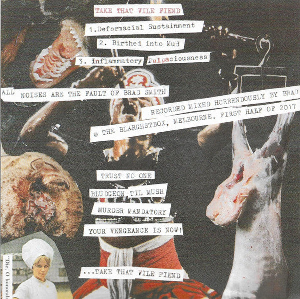 Take That Vile Fiend / Sulfuric Cautery : Take That Vile Fiend / Sulfuric Cautery (7", Ran)