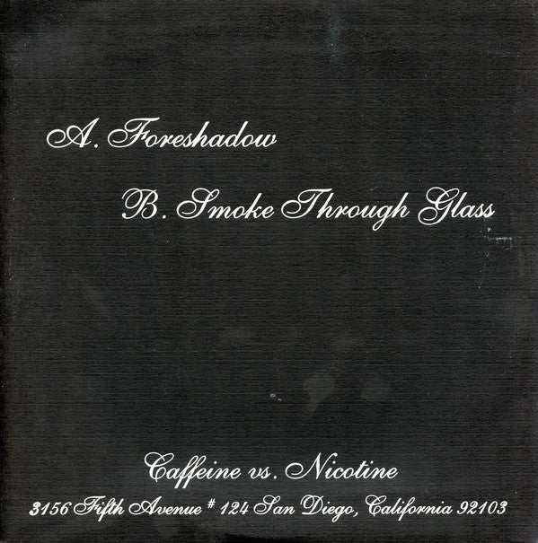 Tristeza : Foreshadow / Smoke Through Glass (7", EP, Ltd, RP, Sil)