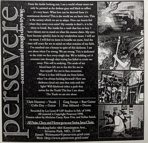 Positive Youth / Persevere (2) : Split (7")