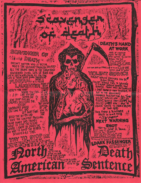 Scavenger Of Death : North American Death Sentence (7", EP)