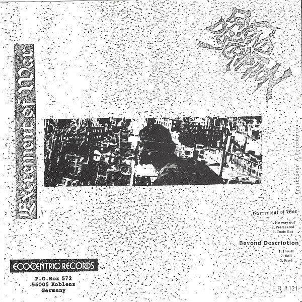 Excrement Of War / Beyond Description : Split E.P. (7", EP)