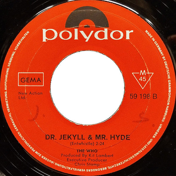 The Who : Call Me Lightning / Dr. Jekyll & Mr. Hyde (7", Single, Mono)