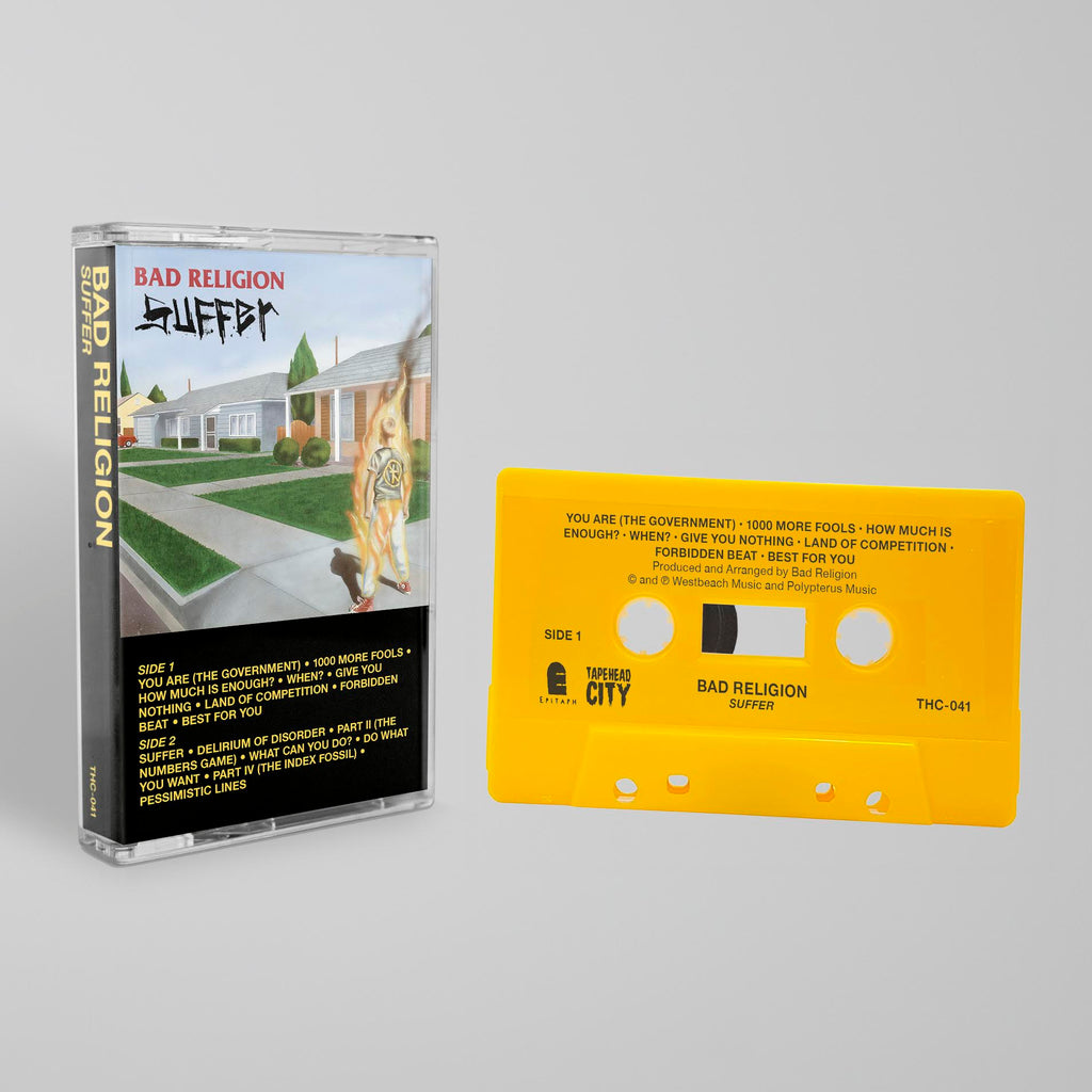 Bad Religion - "Suffer" Cassette (Yellow Flame)