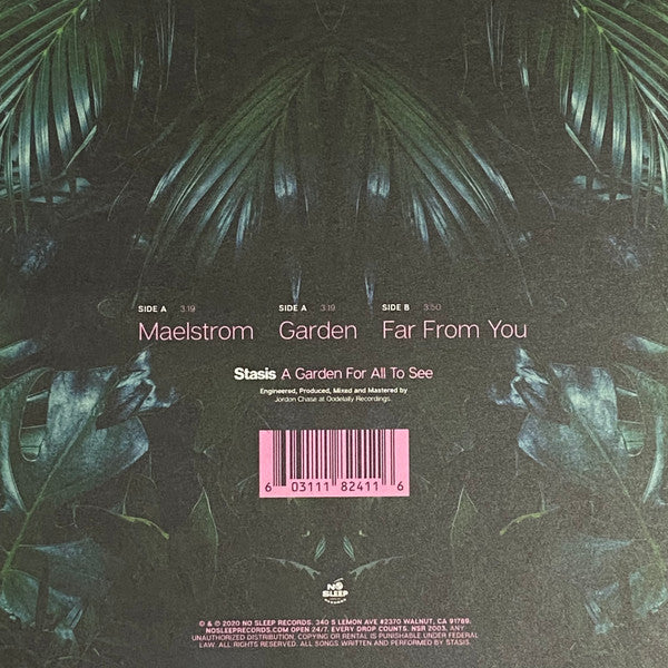 Stasis (12) : A Garden For All To See (7", EP, Tri)