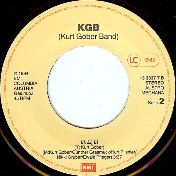 KGB (Kurt Gober Band)* : Motorboot (7", Single)