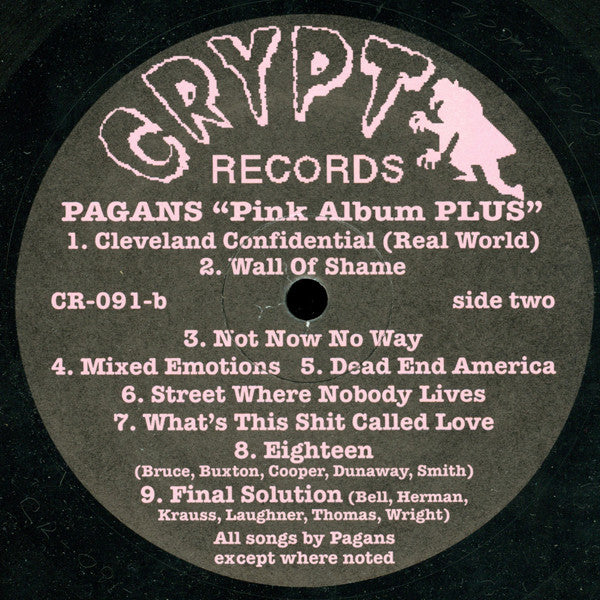 Pagans : The Pink Album Plus! (LP, Comp)