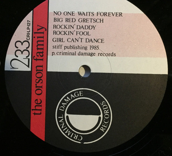 The Orson Family : Bugles, Guitars, Amphetamines (LP)