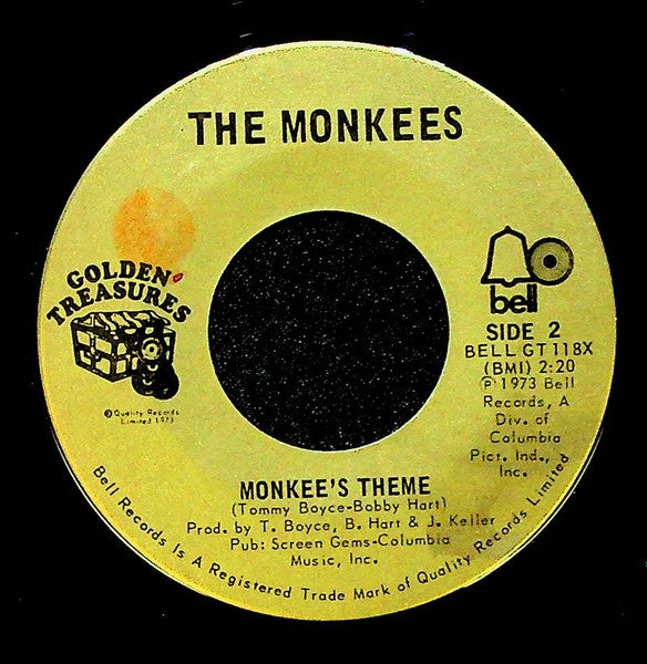 The Monkees : Last Train To Clarksville (7", Single, RE)