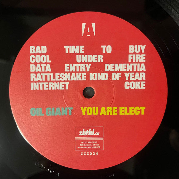 Oil Giant : You Are Elect (LP)