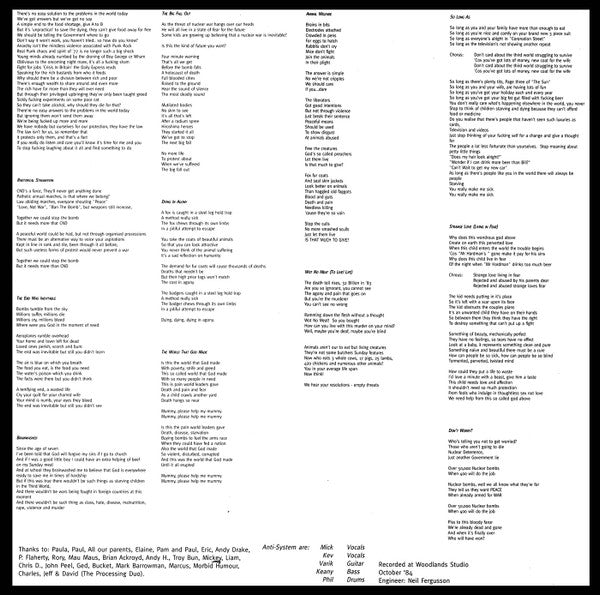 Anti-System : No Laughing Matter (LP, Album, RE)