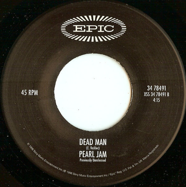 Pearl Jam : Off He Goes (7", Single)