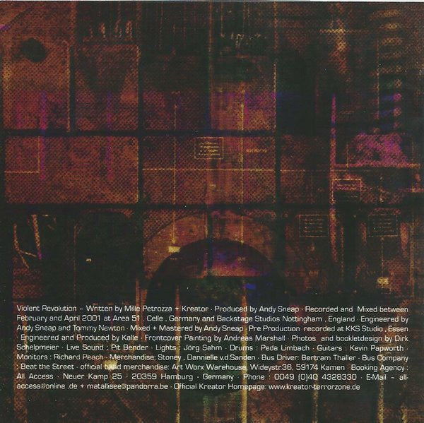 Kreator : Violent Revolution (CD, Album, RP)