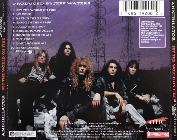 Annihilator (2) : Set The World On Fire (CD, Album)