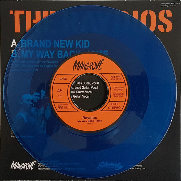 The Raydios : Brand New Kid / My Way Back Home (7", Single, Ltd, Blu)