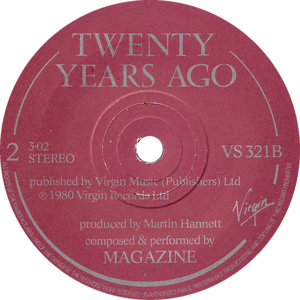 Magazine : A Song From Under The Floorboards (7", Single)