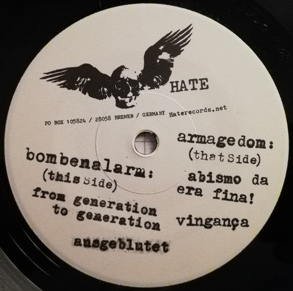 Armagedom / Bombenalarm : Armagedom / Bombenalarm (7", EP)
