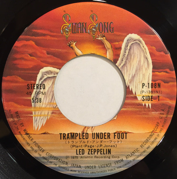 Led Zeppelin : Trampled Under Foot / Black Country Woman (7", Single)