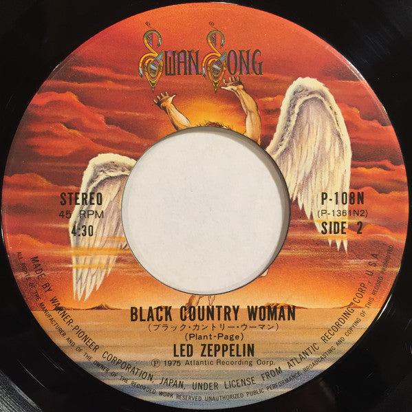 Led Zeppelin : Trampled Under Foot / Black Country Woman (7", Single)