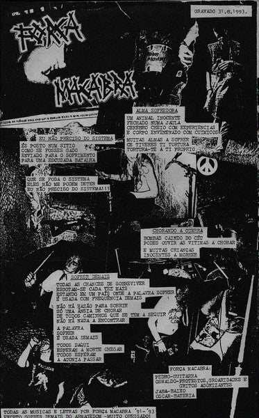 Força Macabra / Homomilitia : Força Macabra / Anti - Multinationals (7", EP)