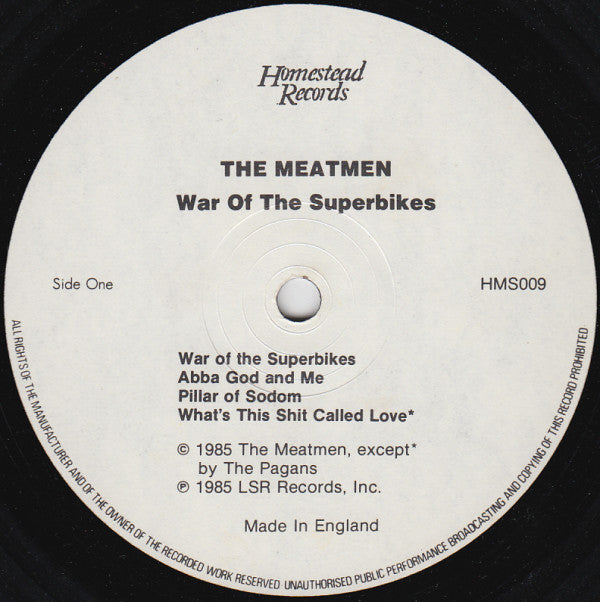 The Meatmen* : War Of The Superbikes (LP, Album)