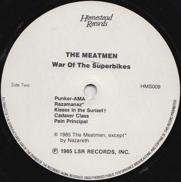 The Meatmen* : War Of The Superbikes (LP, Album)