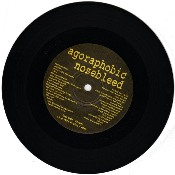 Agoraphobic Nosebleed : Agoraphobic Nosebleed (7")
