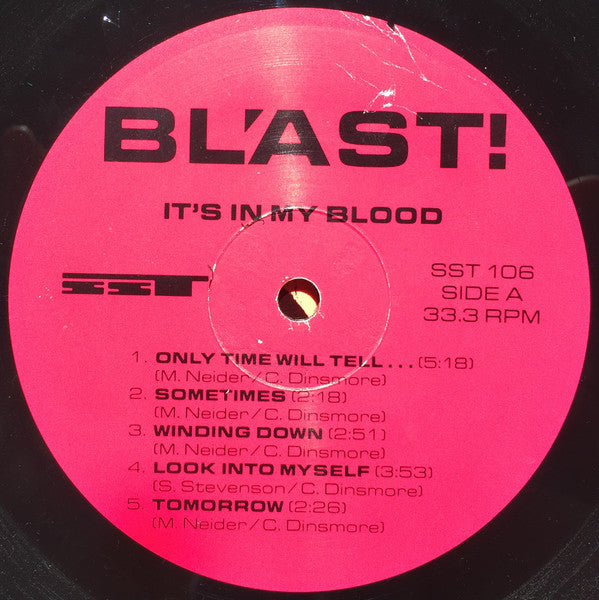 Bl'ast : It's In My Blood! (LP, Album, RP)