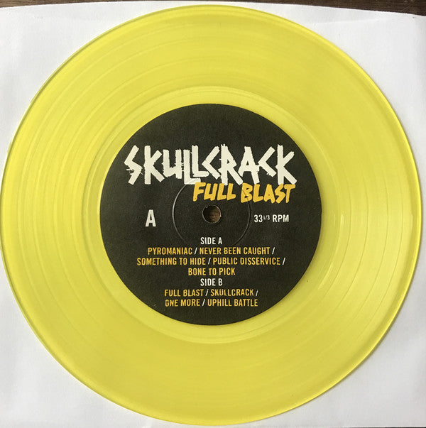 Skullcrack : Full Blast (7", EP, Yel)