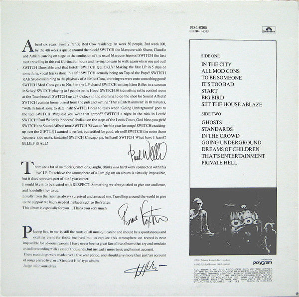 The Jam : Dig The New Breed (LP, Album)