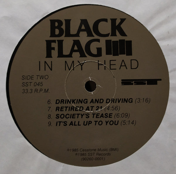 Black Flag : In My Head (LP, Album, RP)