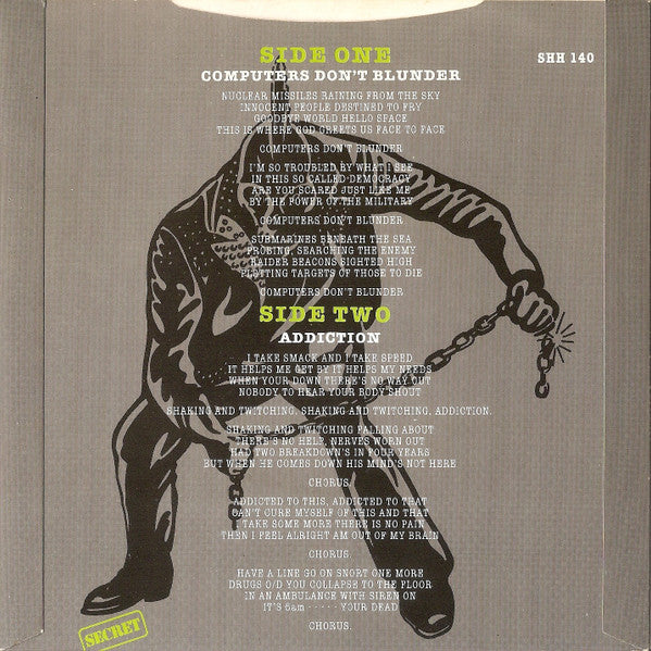 The Exploited : Computers Don't Blunder (7", Single)