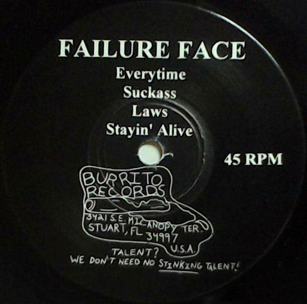 Ulcer (2) / Failure Face : Ulcer / Failure Face (7", Yel)