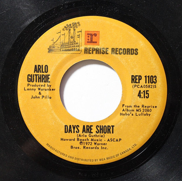 Arlo Guthrie : The City Of New Orleans (7", Single)