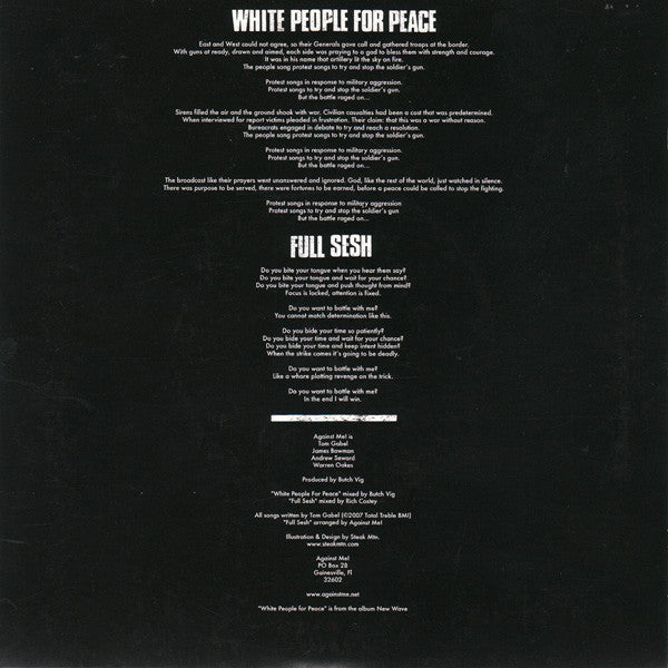 Against Me! : White People For Peace (7", Single)
