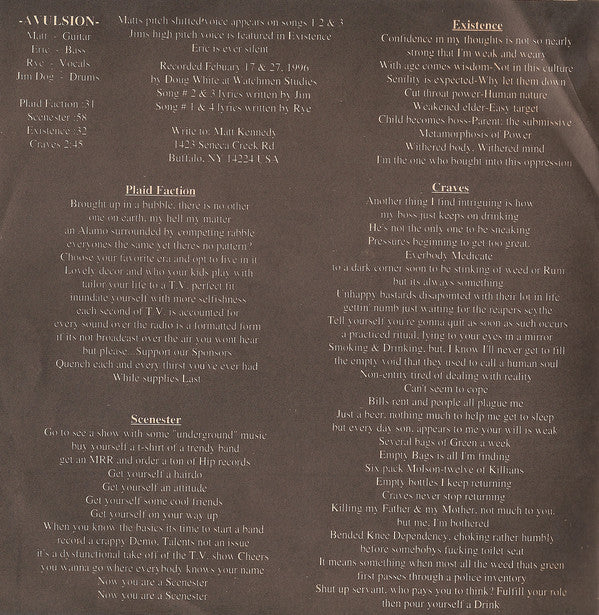 Avulsion / Laceration (2) : Avulsion / Laceration (7")