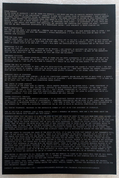 Tolerance (12) : Human Bondage (7", S/Sided, Ltd, Num)