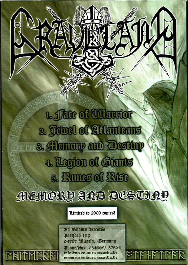 Graveland : Memory And Destiny (CD, Album, Ltd, A5 )