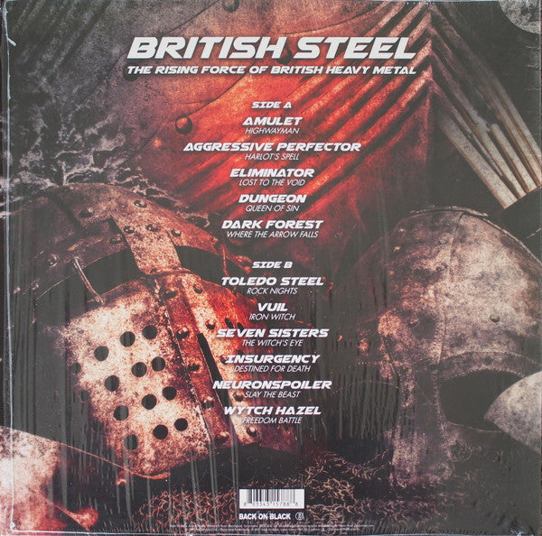 Various : British Steel (The Rising Force Of British Heavy Metal) (LP, Comp, Whi)