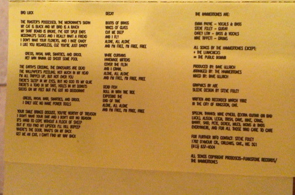 The Hammertones : Fetal's Gizz (Cass, MiniAlbum)
