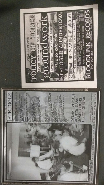 Undertow (2) / Struggle (2) : Undertow / Struggle. (7", Bei)