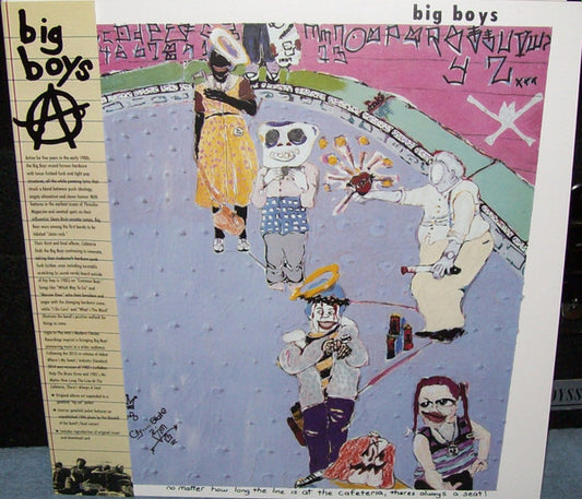 Big Boys (2) : No Matter How Long The Line Is At The Cafeteria, Theres Always A Seat! (LP, Album, Num, RE, Whi)