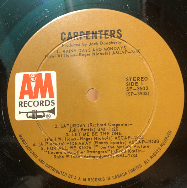Carpenters : Carpenters (LP, Album)