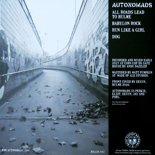 Autonomads : All Quiet On The Western Front .​.​. (7", Gre)