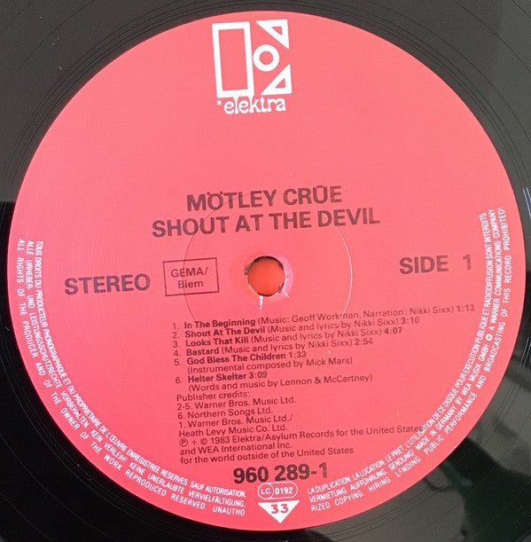 Mötley Crüe : Shout At The Devil (LP, Album, Gat)