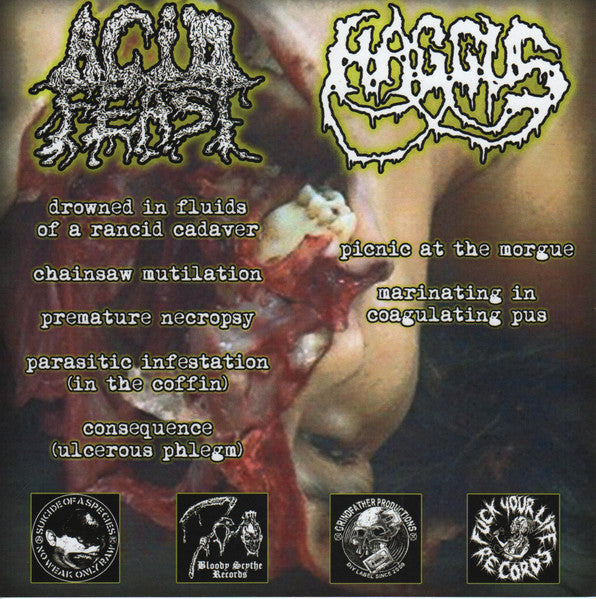 Acid Feast / Haggus : Chainsaw Mutilation At The Morgue (7")