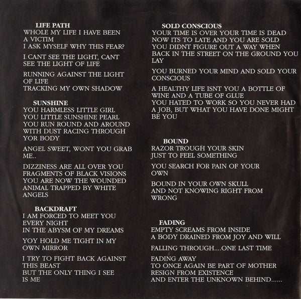 Bombraid : Elegies From A Closed Chapter (7", EP)