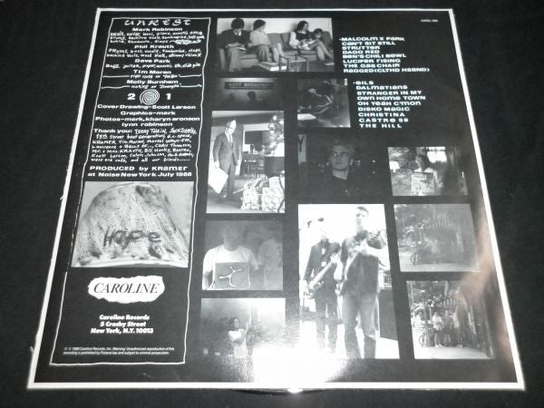 Unrest (2) : Malcolm X Park (LP, Album)