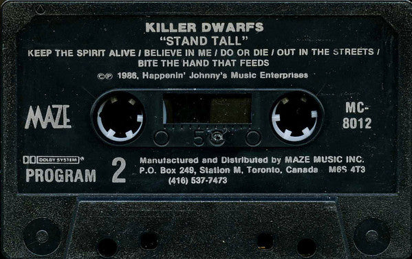 Killer Dwarfs : Stand Tall (Cass)