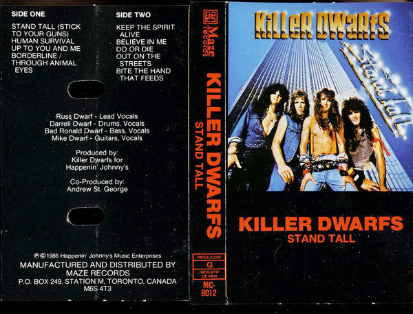 Killer Dwarfs : Stand Tall (Cass)